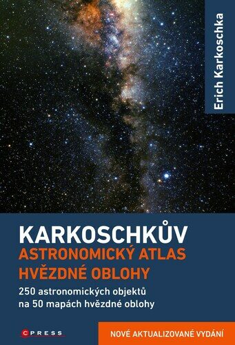 KARKOSCHKŮV ASTRONOMICKÝ ATLAS HVĚZDNÉ OBLOHY (sleva 33% - viz popis)