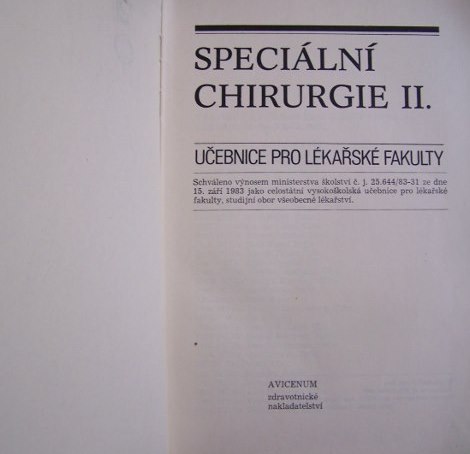 Speciální chirurgie II.