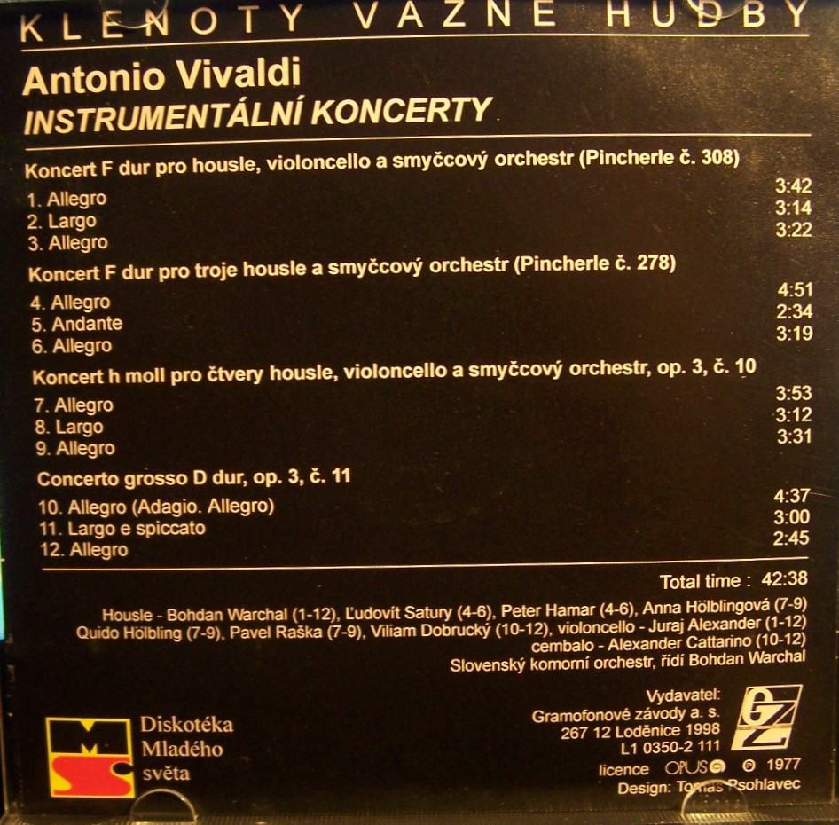 Instrumentální koncerty (CD)