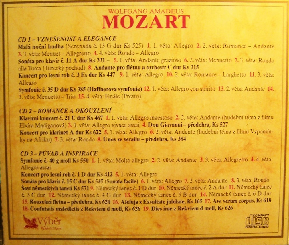 Wolfgang Amadeus Mozart (3 CD)