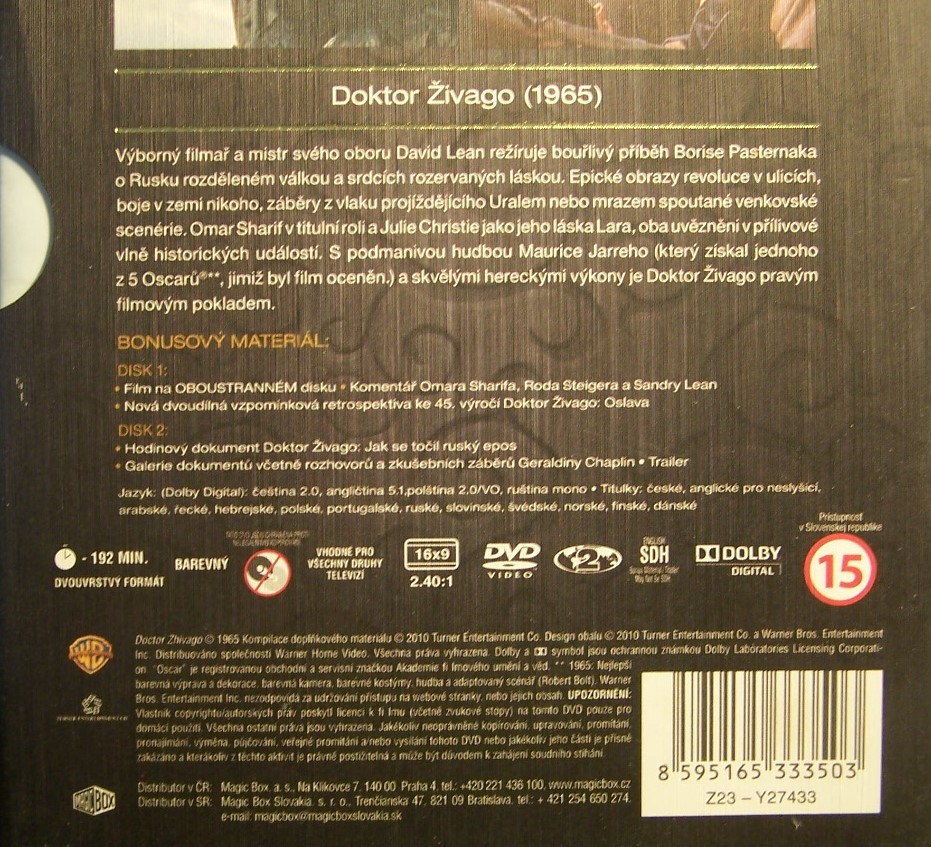 DOKTOR ŽIVAGO (DVD)