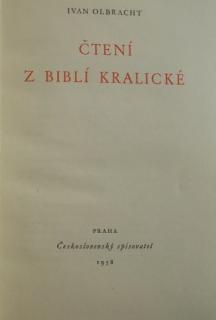Čtení z Biblí Kralické