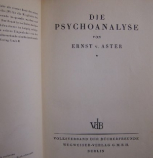 Die Psychoanalyse   